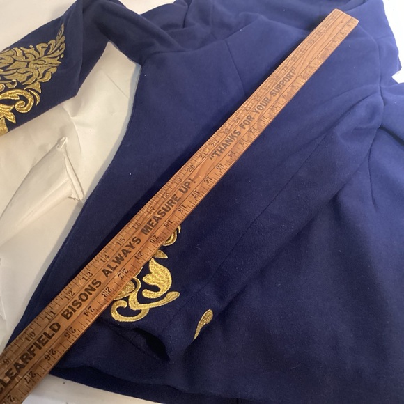 Wonder Women’s embroidered military style double breasted jacket size 10 - Picture 13 of 13